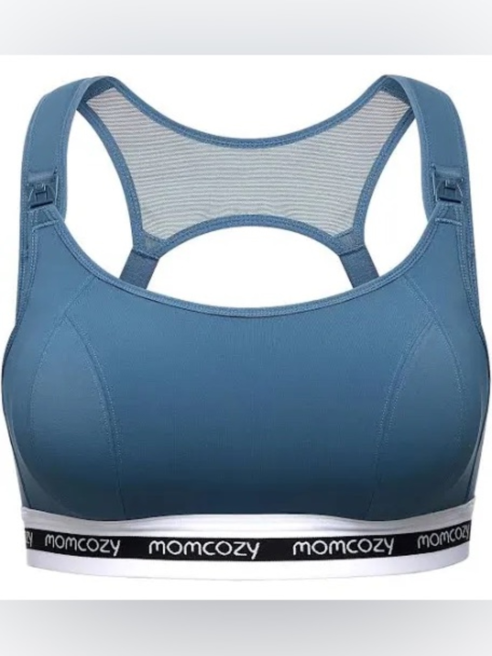 2 x MOMCOZY | Blue Maternity Nursing Sports Bra | Medium x 2